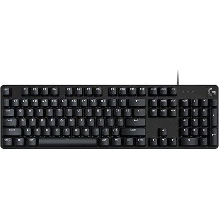 Logitech G413 SE Full-Size Mechanical Gaming Keyboard - Backlit Keyboard with Tactile Mechanical Switches, Anti-Ghosting, Compatible with Windows, macOS - Black Aluminum
