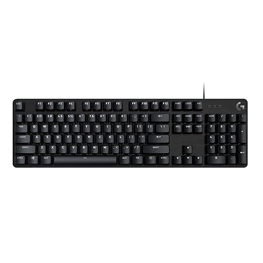 Logitech G413 SE Full-Size Mechanical Gaming Keyboard - Backlit Keyboard with Tactile Mechanical Switches, Anti-Ghosting, Compatible with Windows, macOS - Black Aluminum
