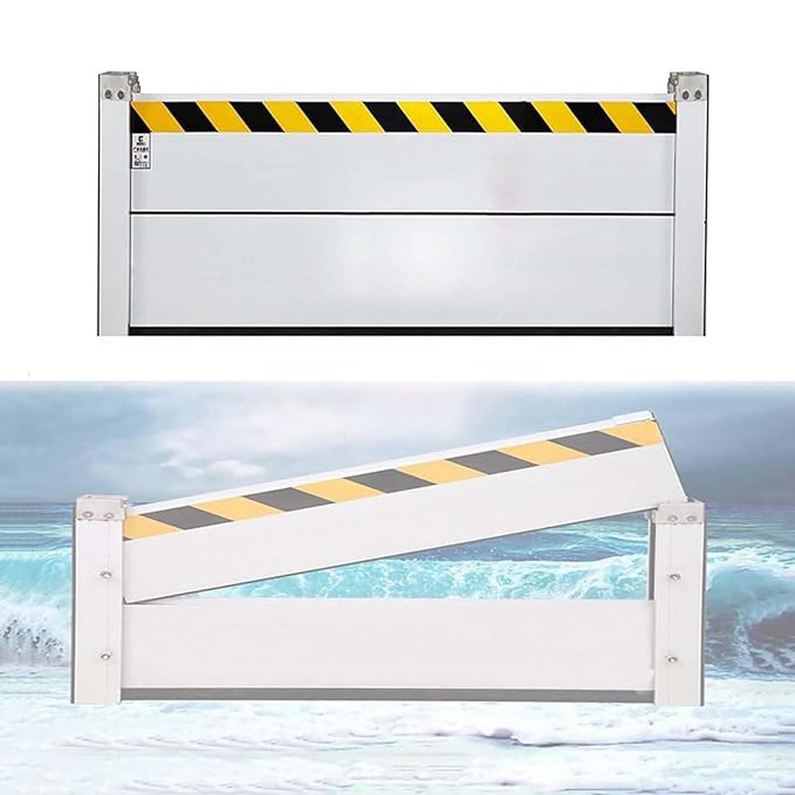 Barrière contre les inondations de porte de garage en aluminium réutilisable