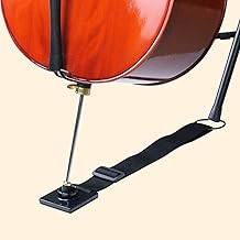Adjustable Cello Endpin Anchor Non-slip with O-ring Stopper Stand Thick Pad Antiskid Sponge for Cellist Practice Performanc, Stopper Rest Holder Stand Antiskid Device Adjustable Strap Black