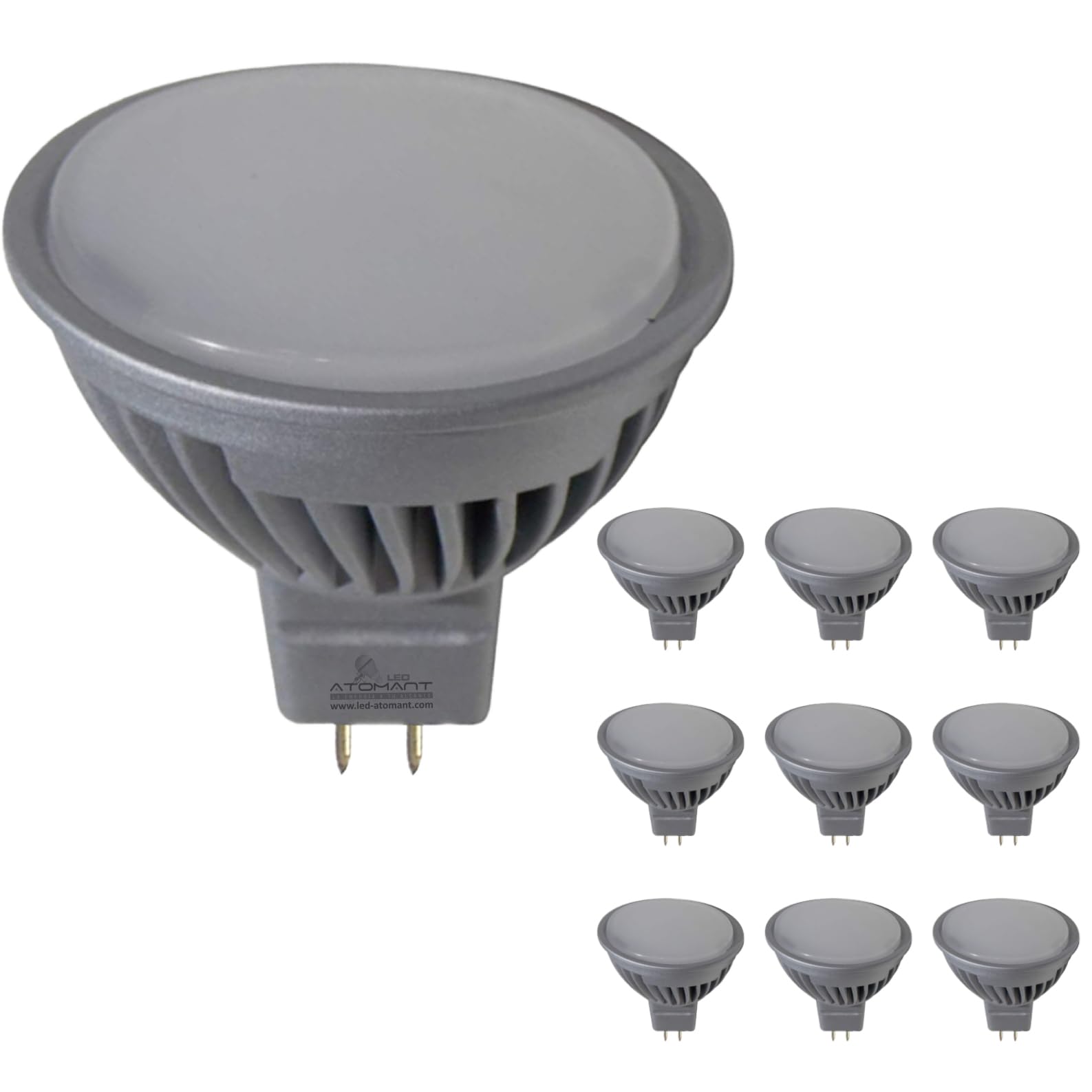 LED ATOMANT 10x LED Lampe MR16 12V/24V 7W Dimmbar Kaltweiß