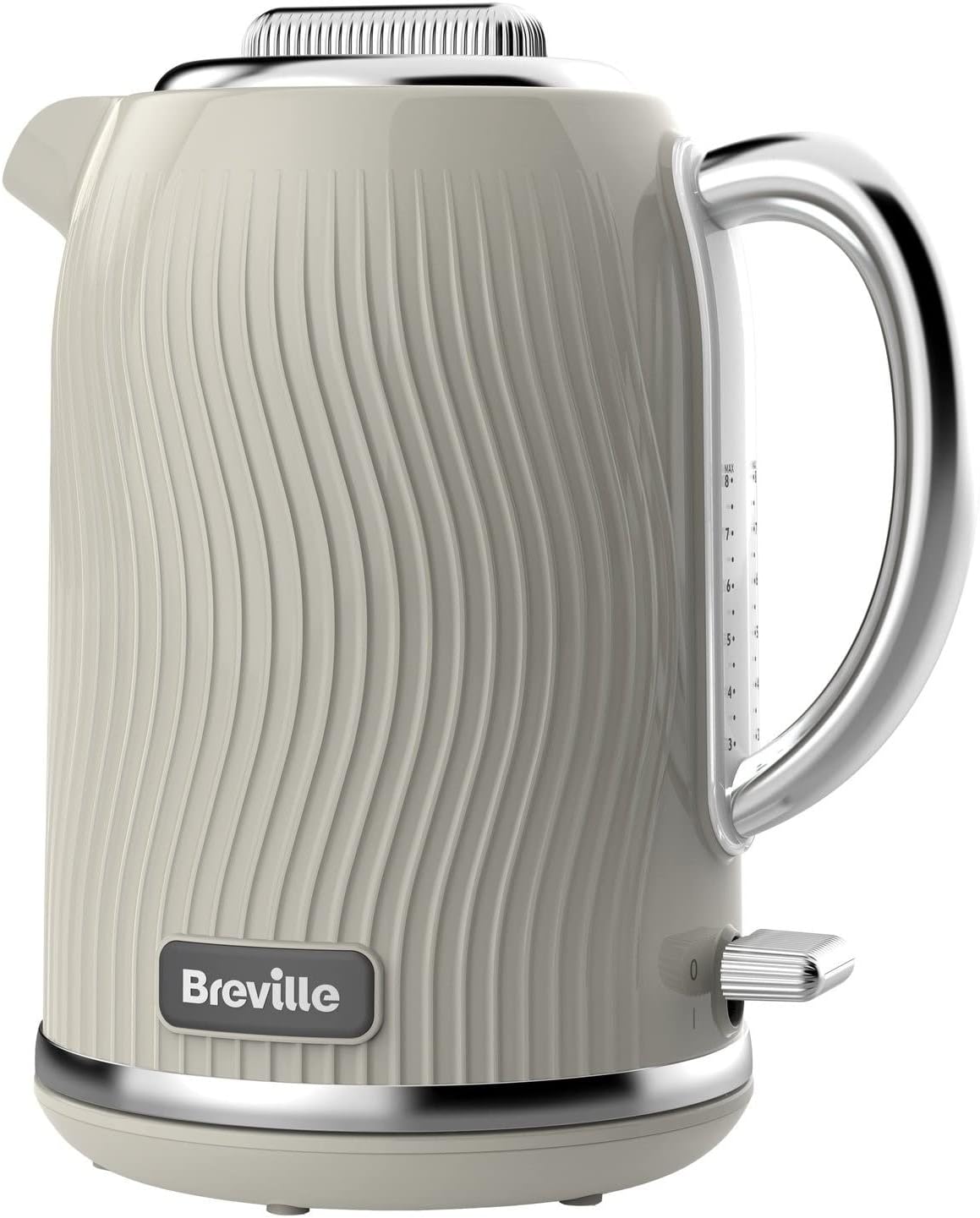 Breville Flow Electric Kettle 1.7L 3kW Fast Boil Cream [VKT091] Amazon.co.uk Home & Kitchen