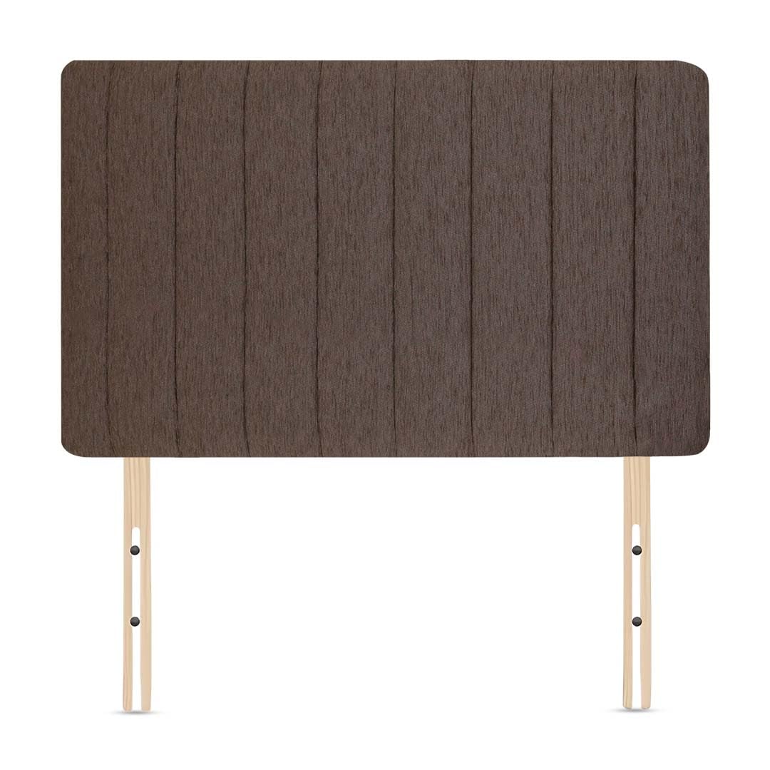 Elixir Furniture Luxury Portland Divan Bed Headboards | Elegant Chenille Fabric Headboards for King Size Bed | Brown color with wooden material Stylish headboards for beds (Brown, 5ft King size)