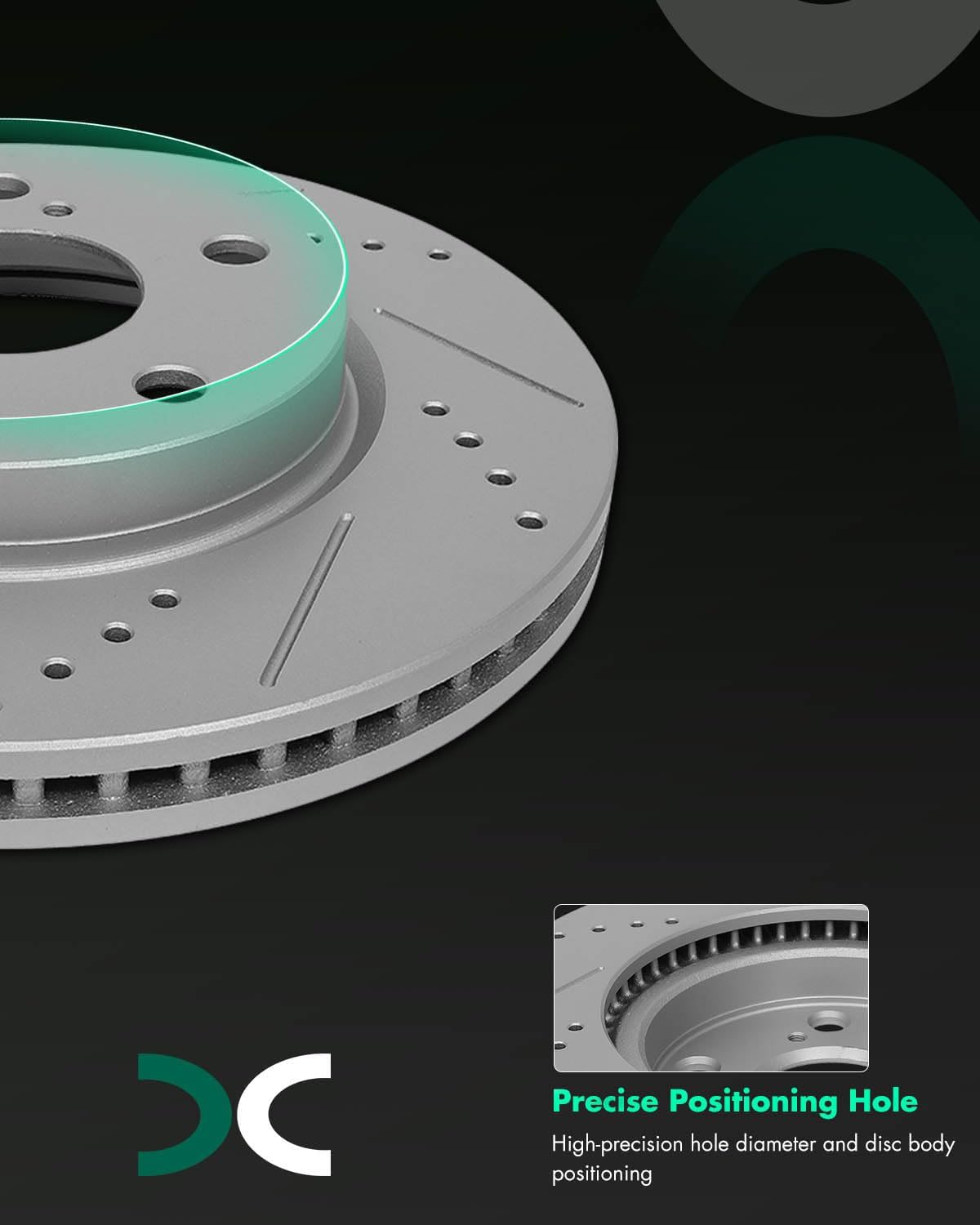 SCITOO Front Brake Kits 31440 Brake Rotors & D1210-8330 Brake Pads Fit For Scion For xB 2008-2015,For Toyota For RAV4 2006-2018