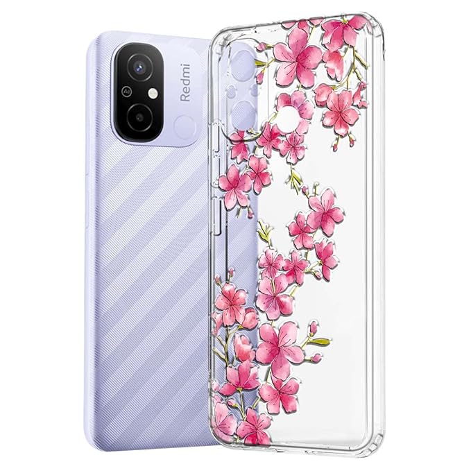 Fashionury Silicone Designer Case for Redmi 12C Back Cover for Redmi