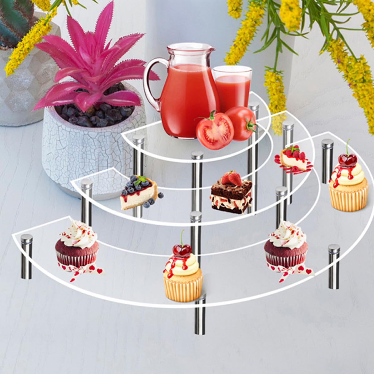 Zerodeko 2 Juegos Soporte para Pasteles, Diseño Multicapas