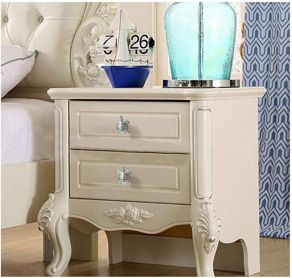 Ocean Turtles Dresser Knobs Handles Zinc Alloy for Drawer Cabinet Door Pull Beach Sea Theme Home Decor 4 Pieces