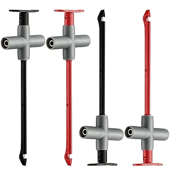 4 Pcs Puncture Probe P5010 Electrical Wire Piercing Test Clip Multimeter Piercing Probes Test Probes and Leads Automotive Test Cable Kit for Auto Testing Repairing Tool, Black and Red