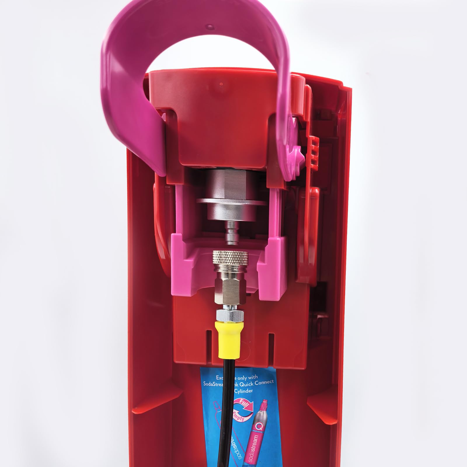 DRYHTEN Set di Tubi per Gasatore d'Acqua Esterno con Adattatore di Rifornimento CO2 Schlauchkit 1metro/2.5metri con Connettore Quick Connect per Sodastream Terra, DUO, ART, Gaia (Lunghezza Tubo 2.5 m)