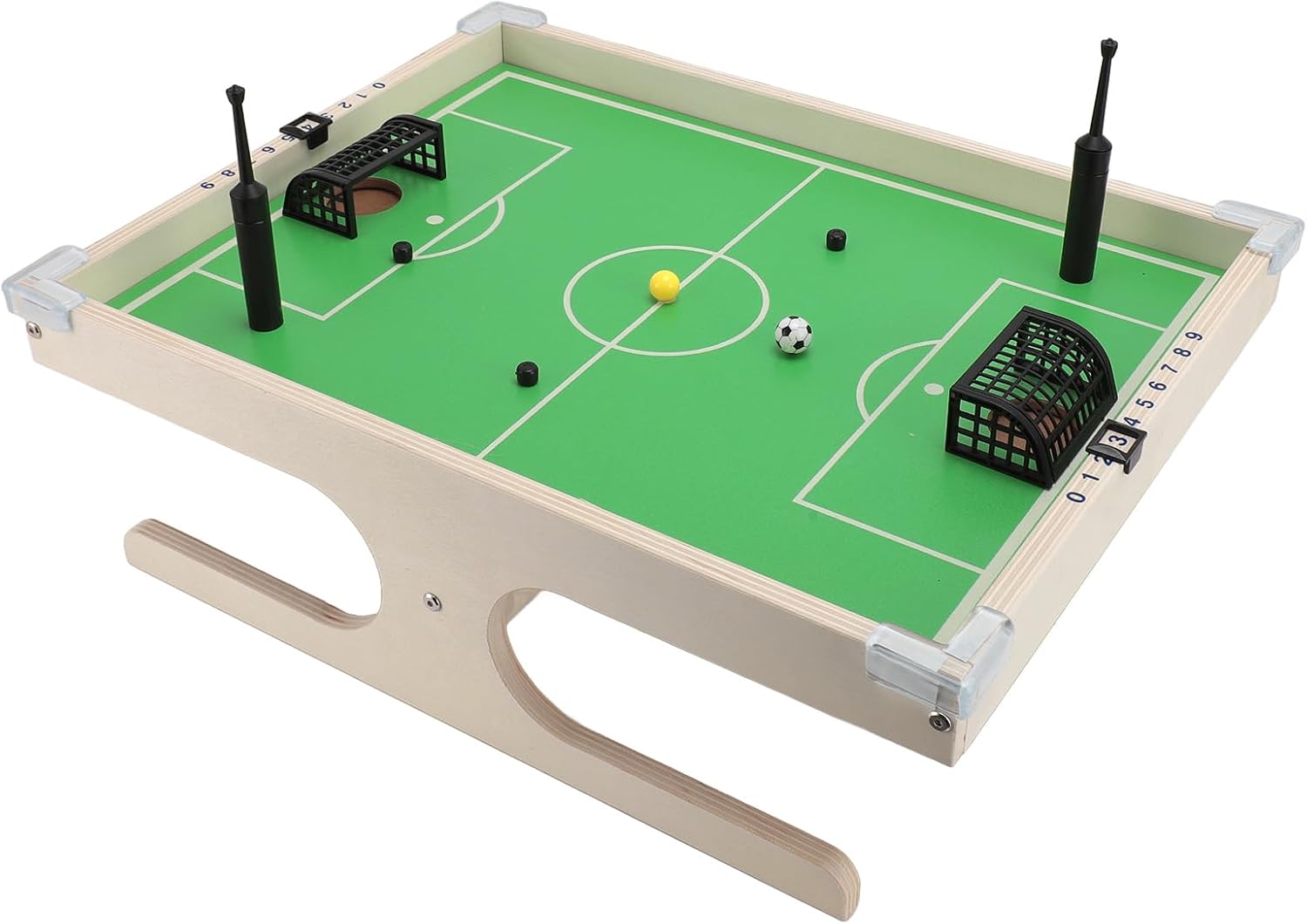 Tabletop Soccer Game, 16.57x12.56inch Magnetic Technology Mini Foosball Game, Football Tabletop with DIY Customization and Accessories for Adults Kids Family