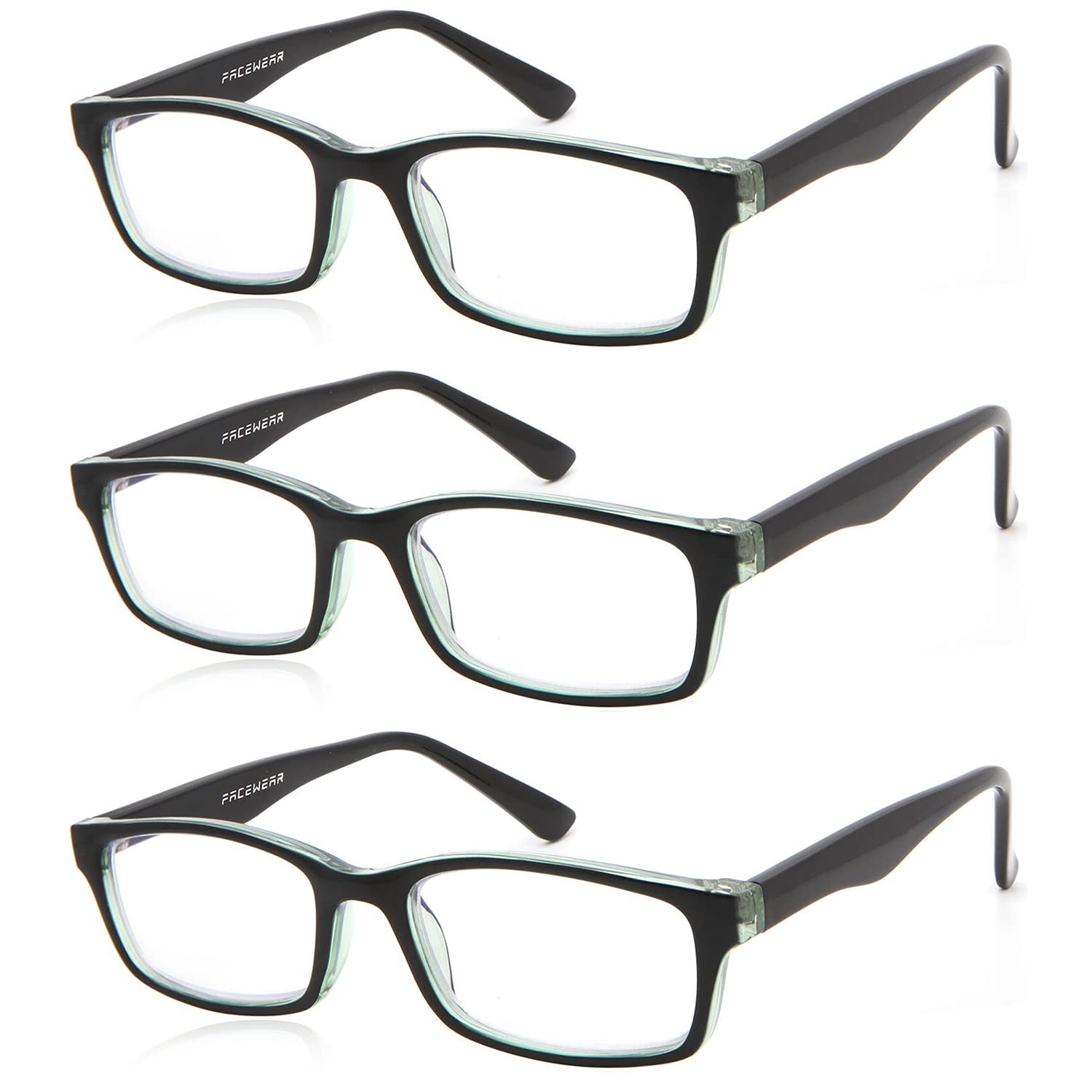 Babrvma Blue Light Blocking Reading Glasses Men Women Black Rectangle Computer Readers