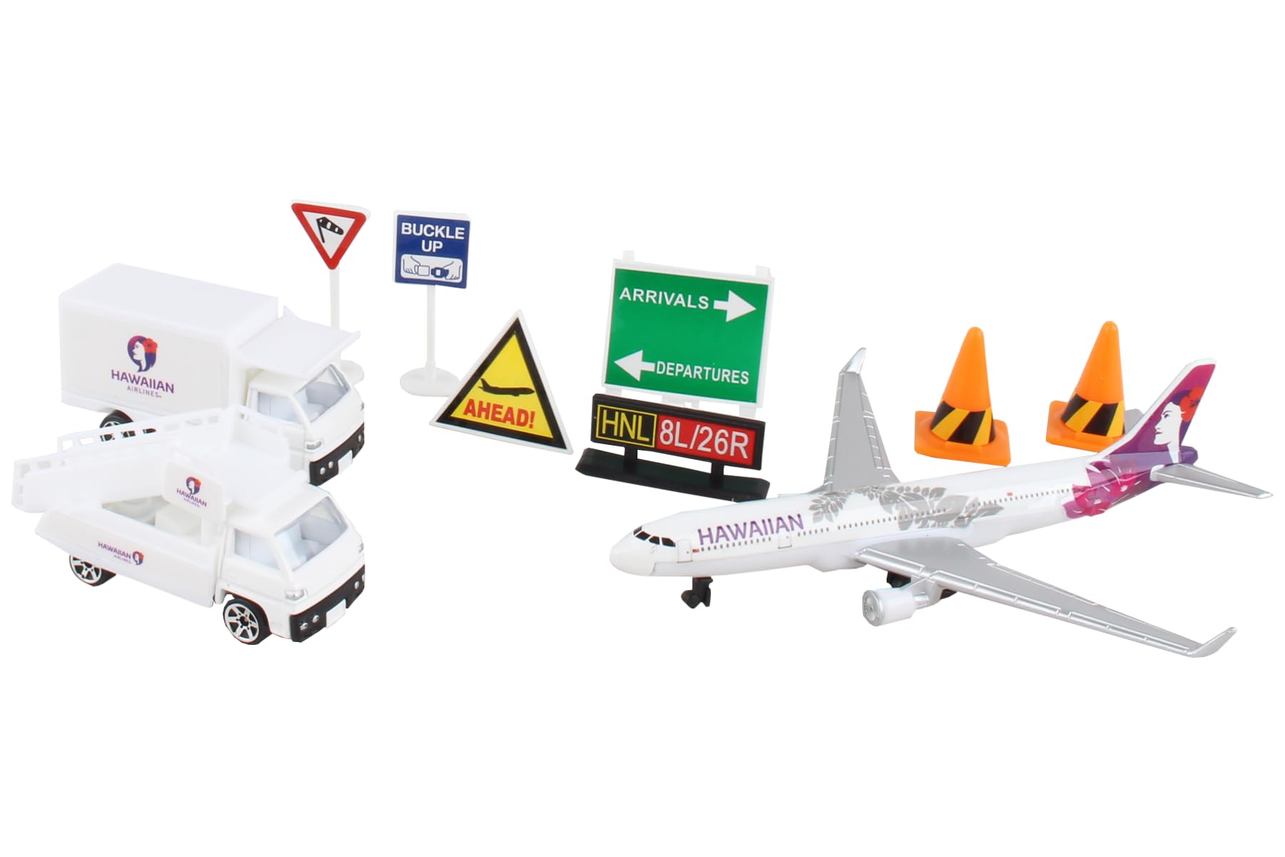 Amazon.com: Daron Hawaiian Airlines 12 Piece Playset with Die-Cast