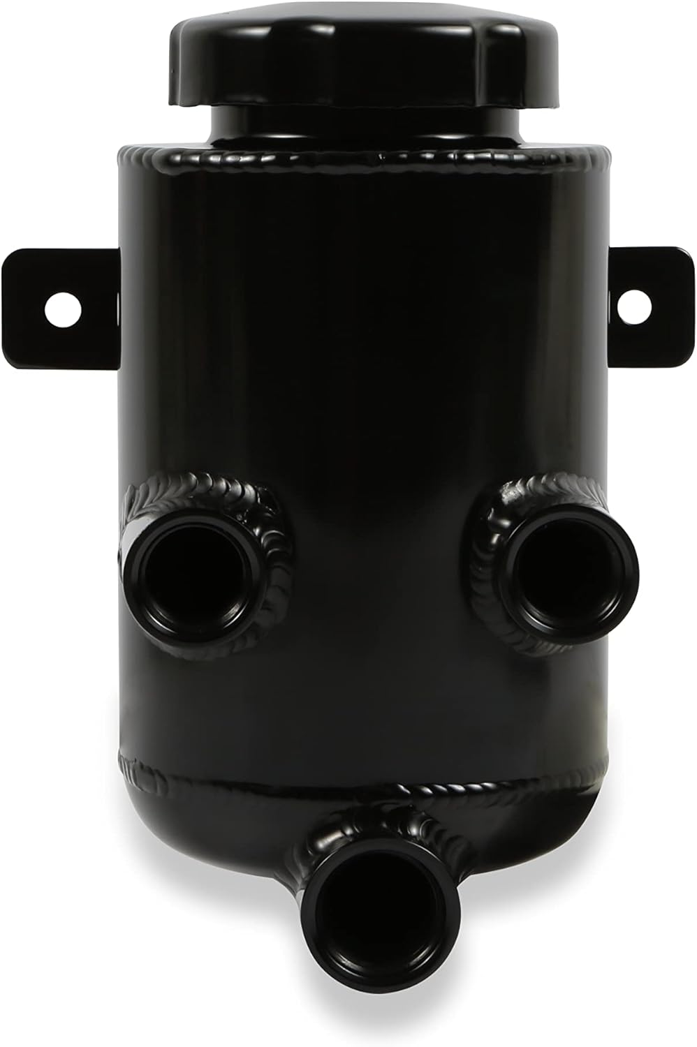 Holley 198-212 Power Steering Remote Reservoir Black Aluminum