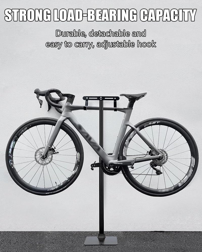 Bike Repair Stand, Adjustable Height Bike Maintenance Workstand, E Bike Repair Stand Rack, Professional Bike Display Stand Rack, Space Saving Bike Holder, Heavy Duty Telescoping Bicycle Stand