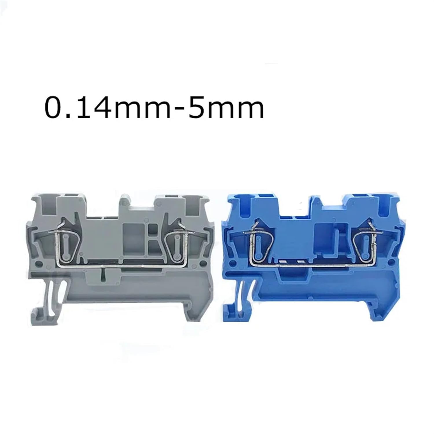 20pcs ST-1.5 Type Din Rail 4 Contacts Wiring Conductor Universal Spring Quick Connector Modular Terminal Block ST1.5