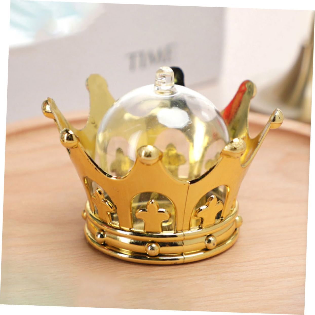 LIFKOME 24pcs Crown-Shaped Fillable Candy Box and Decorative Storage Containers for Weddings Birthdays Parties with