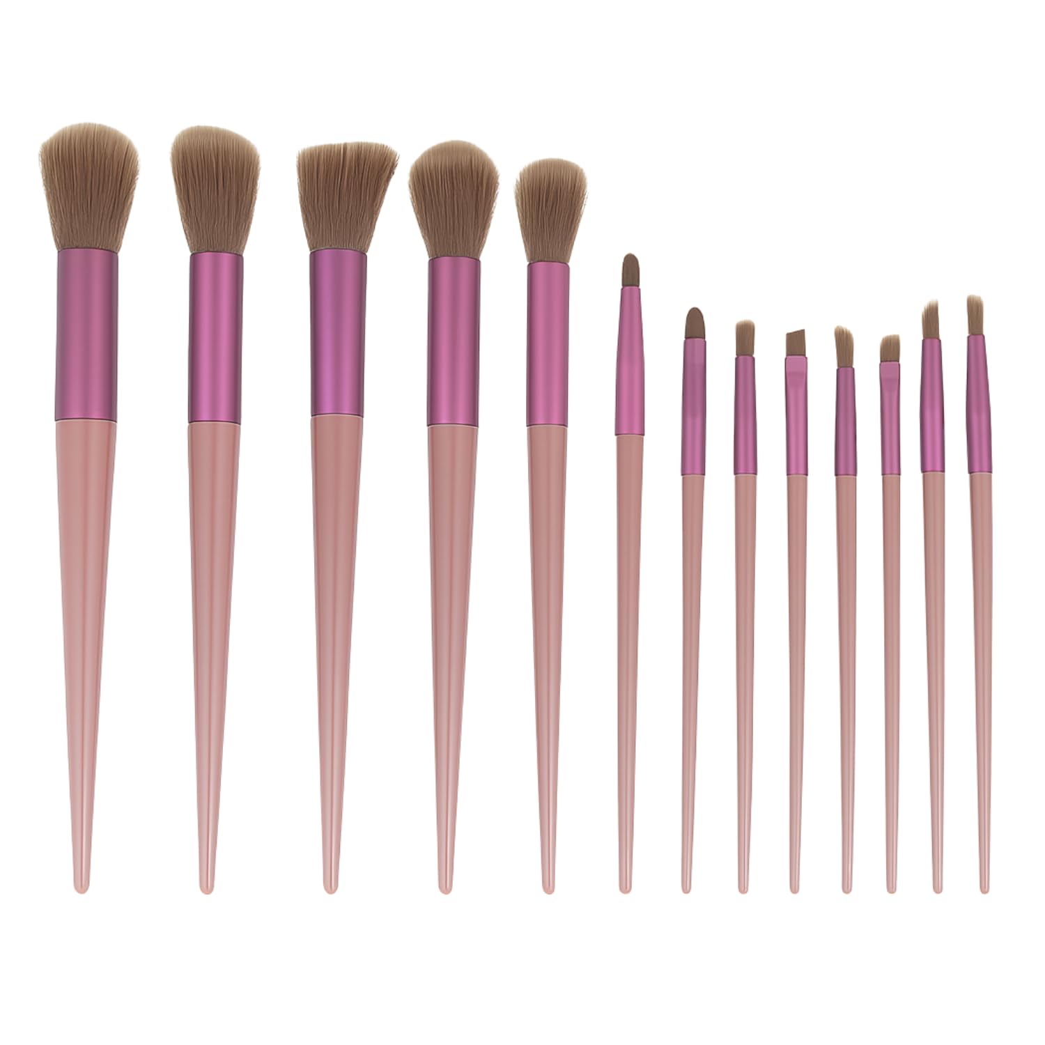 ANNA's Premium 17 Pcs with Gift Box 13 Pcs Makeup Brush Set with 4 Blender Sponge Professional Face & Eye Cosmetic Brushes for Foundation, Blending, Contouring, Eyeshadow – Soft Bristles Brown Handle - Image 7 thumbnail