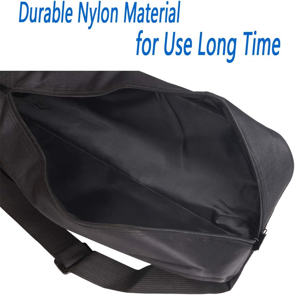 Tripod Carrying Case Bag with Shoulder Straps and Handles - Carries 17-Inch Long Tripods - For Light Stands, Boom Stands