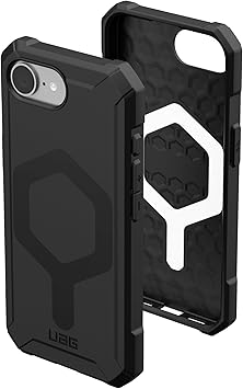 URBAN ARMOR GEAR UAG Designed for iiPhone 17e / iPhone 16e Case Essential Armor - Compatible with MagSafe Rugged Military Grade Drop Proof Military Grade Drop Proof Protective Cover, Opaque Black