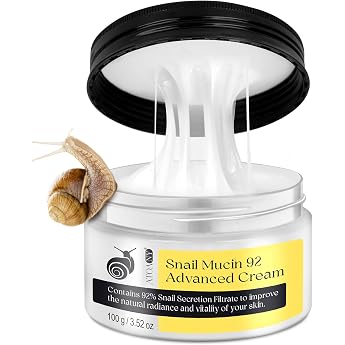 Snail Slime Moisturiser - Snail Slime Serum Cream, Face Moisturiser with Advanced 92% Snail Slime Essence, Face Moisturiser f