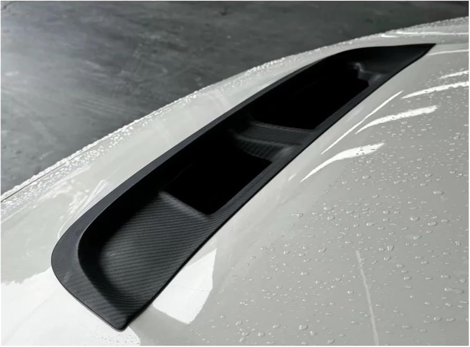 Double-sided Carbon Hood Scoop Compatible with 2022 Civic FL5 Type R Spoon-style Carbon Fiber Bonnet Cap Body Kit FL5 Air Vent Scoop(Matte Carbon)