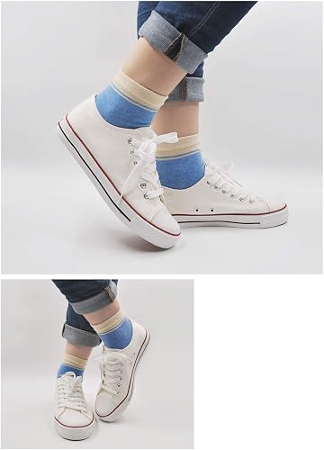 PUTUO Donna Calzini con Dita Separate, Calze con le Dita in Cotone Donna Casual Sportive Calzini, Calzini Morbide e Calde da Donna, 4/5 paia - 5