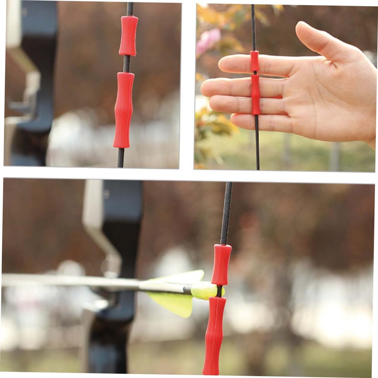 OSOLADY Finger Protector for 5 Sets Silicone Bowstring Finger Saver Accessories