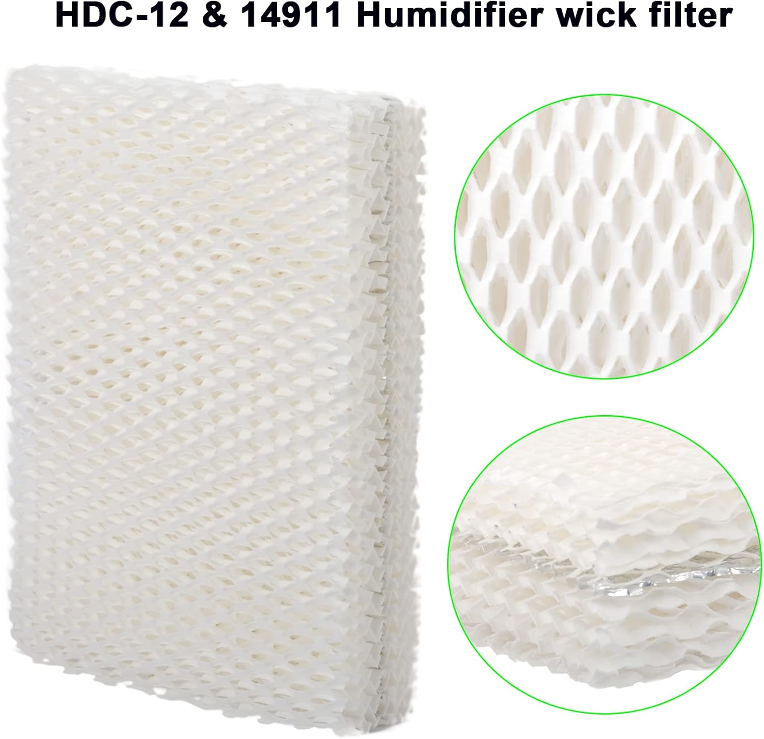 HIFROM 6Pack Replacement Humidifier Wick Filters HDC-12 Compatible with HD-230 HD-1100 HD-1200 HD-1300 HD-1405 HD-12001 HD-13000 HD-14050 EA-1407 14415 14417 Humidifiers