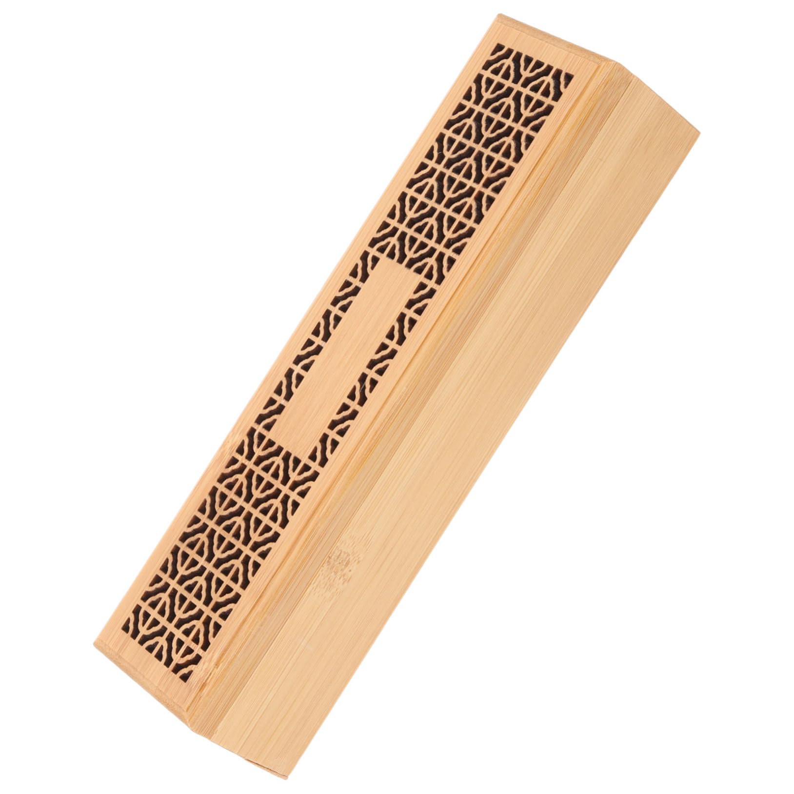 Amosfun 5 Stück Holz Räucherstäbchen Halter mit Doppelter Schicht Dekorative und Wiederverwendbare Aromatherapie Box für Garten Zuhause und Büro Handgefertigt mit Eleganter Hohlgestaltung