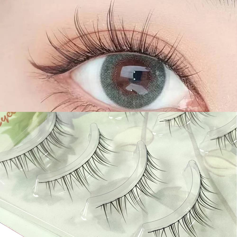 Natural 5 Pairs Professional Makeup Lashes Wispy False Eyelashes Korean Style Cosplay Soft New Manga Beauty