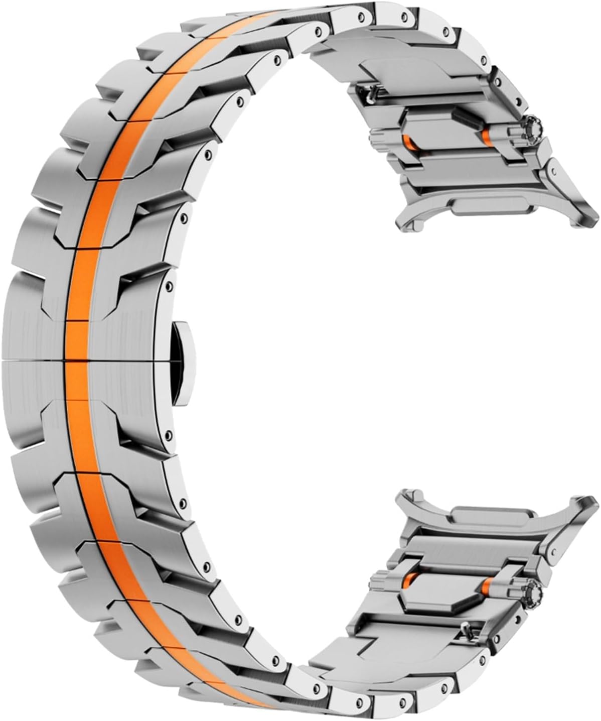 Luxury Stainless Steel Strap for Samsung Galaxy Watch Ultra 47mm Metal No Gaps Connector Band for GALAXY WATCH 47 ULTRA Bracelet