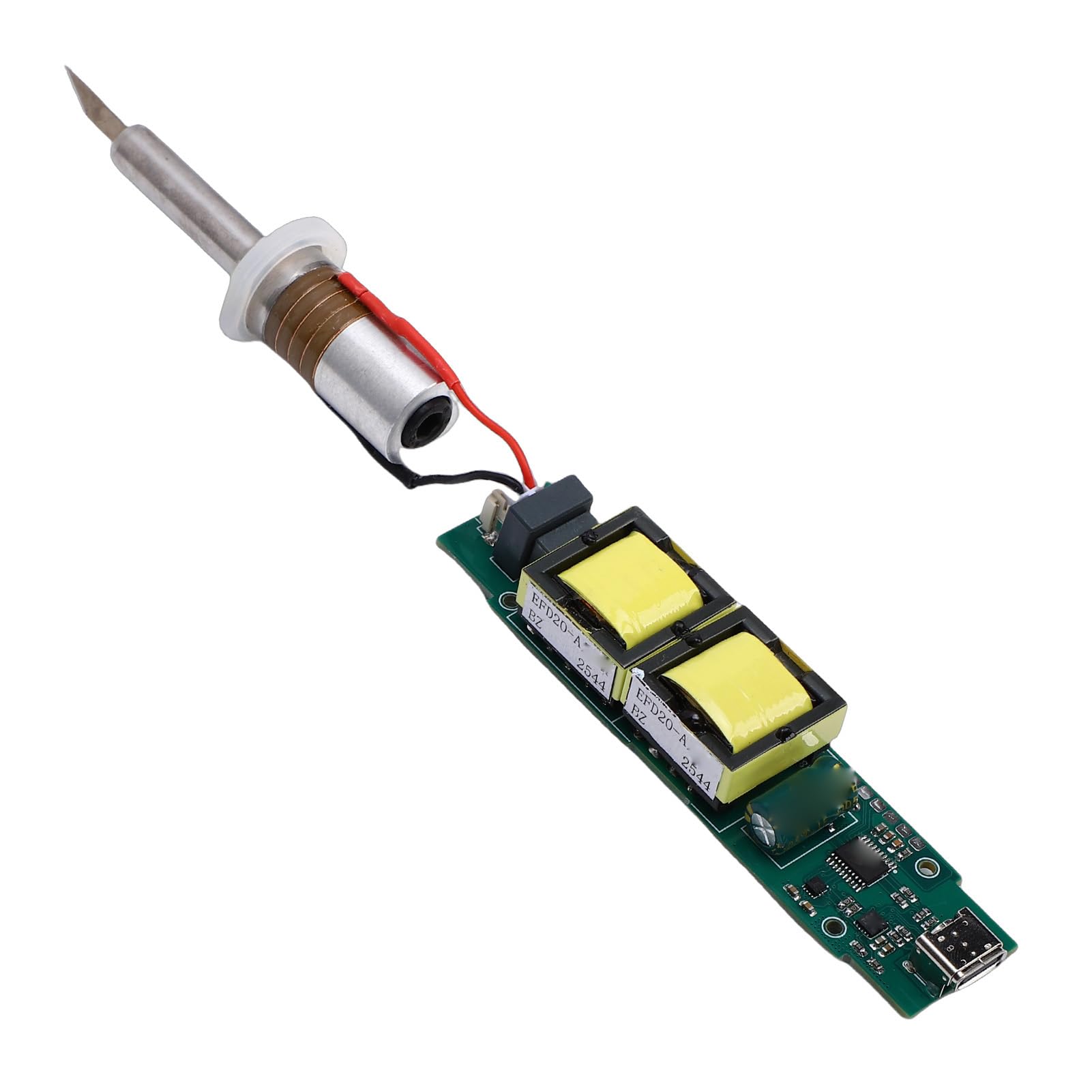Generic Ultraschall-Schneidwerkzeug-Wandler mit Hoher Effizienz für 3D-Druckmodelle, Kunststoff, Holz, Harz, Bastler-Kit (EU-Stecker)