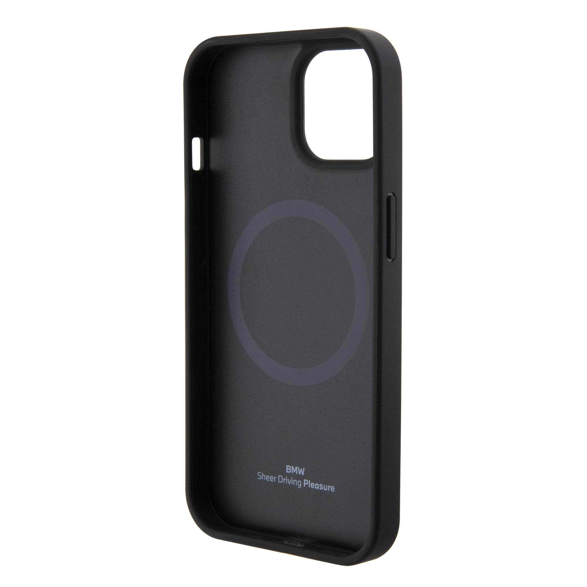 CG MOBILE BMW BMHMP15SSLLBK Coque pour iPhone 15 6,1" Noir Coque Rigide Signature Logo Impression