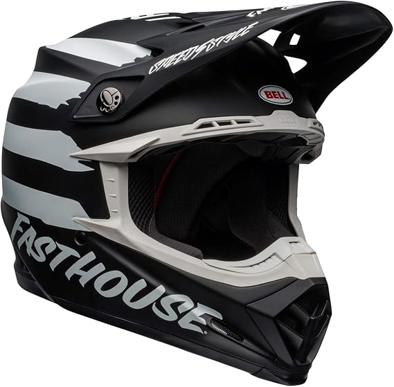 Bell Moto-9 MIPS Dirt Helmet - FH Signia Matte Black/White - Large :  Automotive - Amazon.com