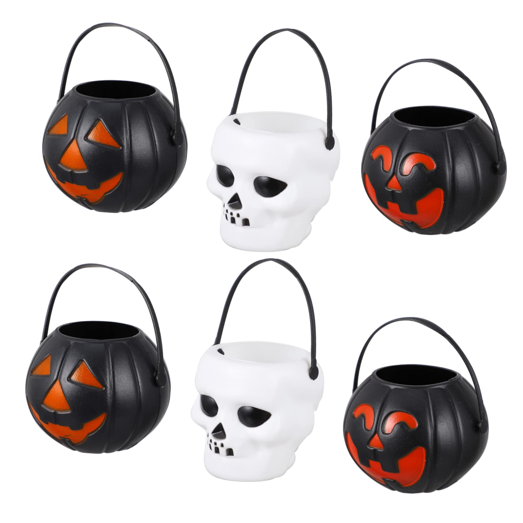 FELTECHELECTR Halloween Supplies 18pcs Miniature Buckets for Candy Storage Decorations