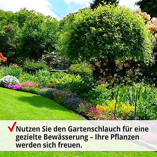 Hecht 30m premium Gartenschlauch Set 13mm (1/2 Zoll) – formstabil, trittfest & UV-Beständig, Gartenschlauch/Wasserschlauch aus hochwertigem Spiralgewebe, 30 bar Schlauch Berstdruck