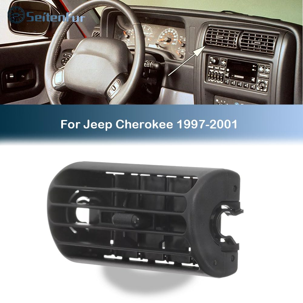 Osompar 2PCS Center Console Air Vent Grille For Jeep Wrangler TJ