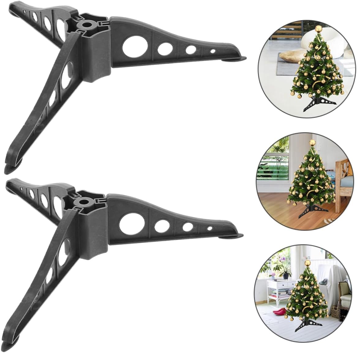 PRETYZOOM 10pcs Xmas Tree Stand Base Christmas Tree Bracket for Installation Stable Support