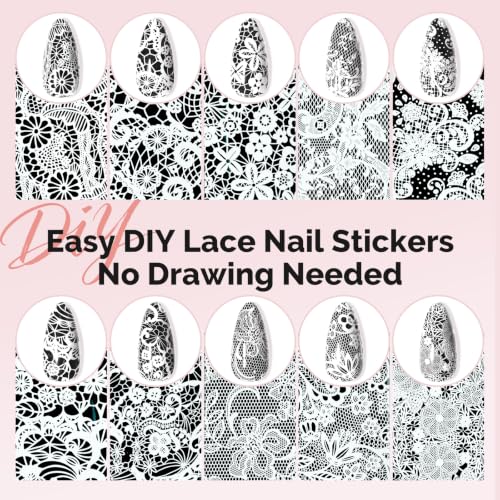 Image of MelodySusie Lace Nail Foil 20 Rolls