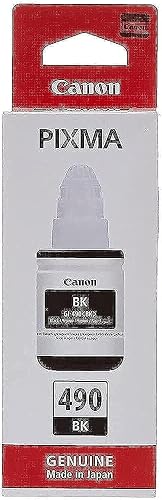 Canon GI-490 Ink Bottle for GI490 Series Printer 135 ml, Black