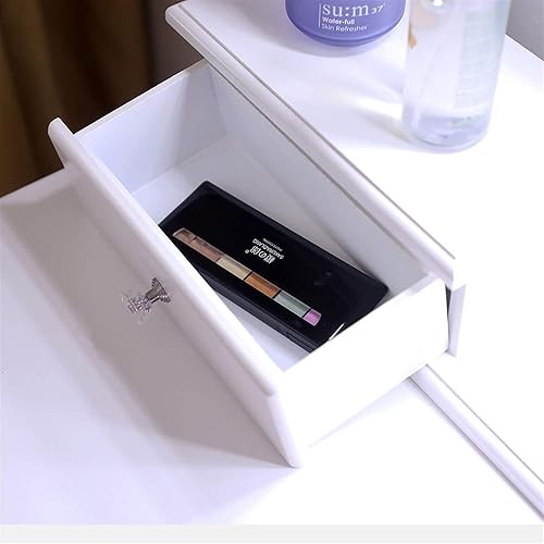 Miniatura 3 de con bombilla de espejo individual 5 cajones tocador blanco para dormitorio, sala de estar, salón de belleza