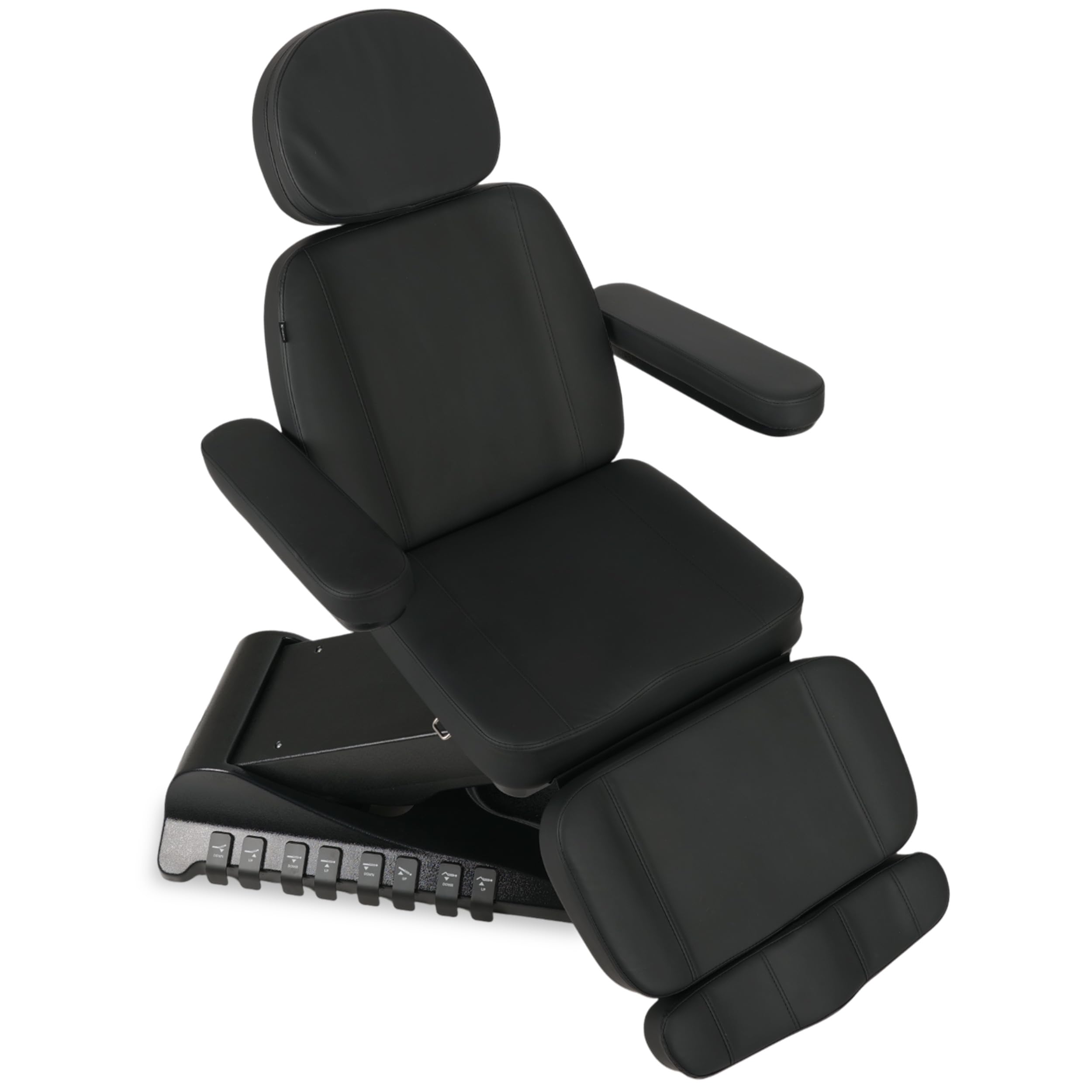 HABYS Luxoria PRO 5 Elektrische Kosmetikliege mit 5 Motoren, Black | Beheizbare Beautyliege, Drehfunktion & Fußsteuerung, Kosmetikstuhl für SPA, Ästhetische Medizin & Massage