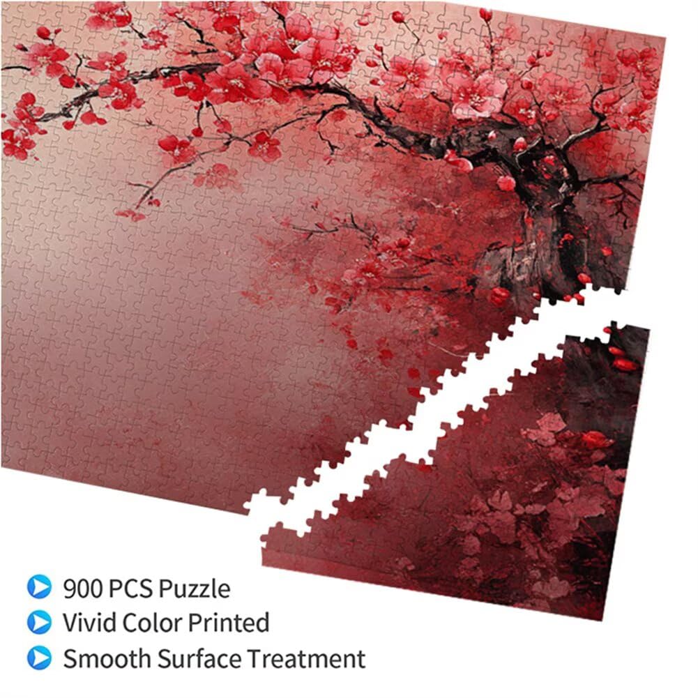 Puzzle Paysage 900 Pieces Fleur Puzzle Adultes 87 x 34 cm DIY Difficile Classiques Jigsaw Panoramique, Adulte Jeu éducatif, 2025 Bois Jigsaw Art Impossible Famille Challenge, Cadeau pour Femme Y-7
