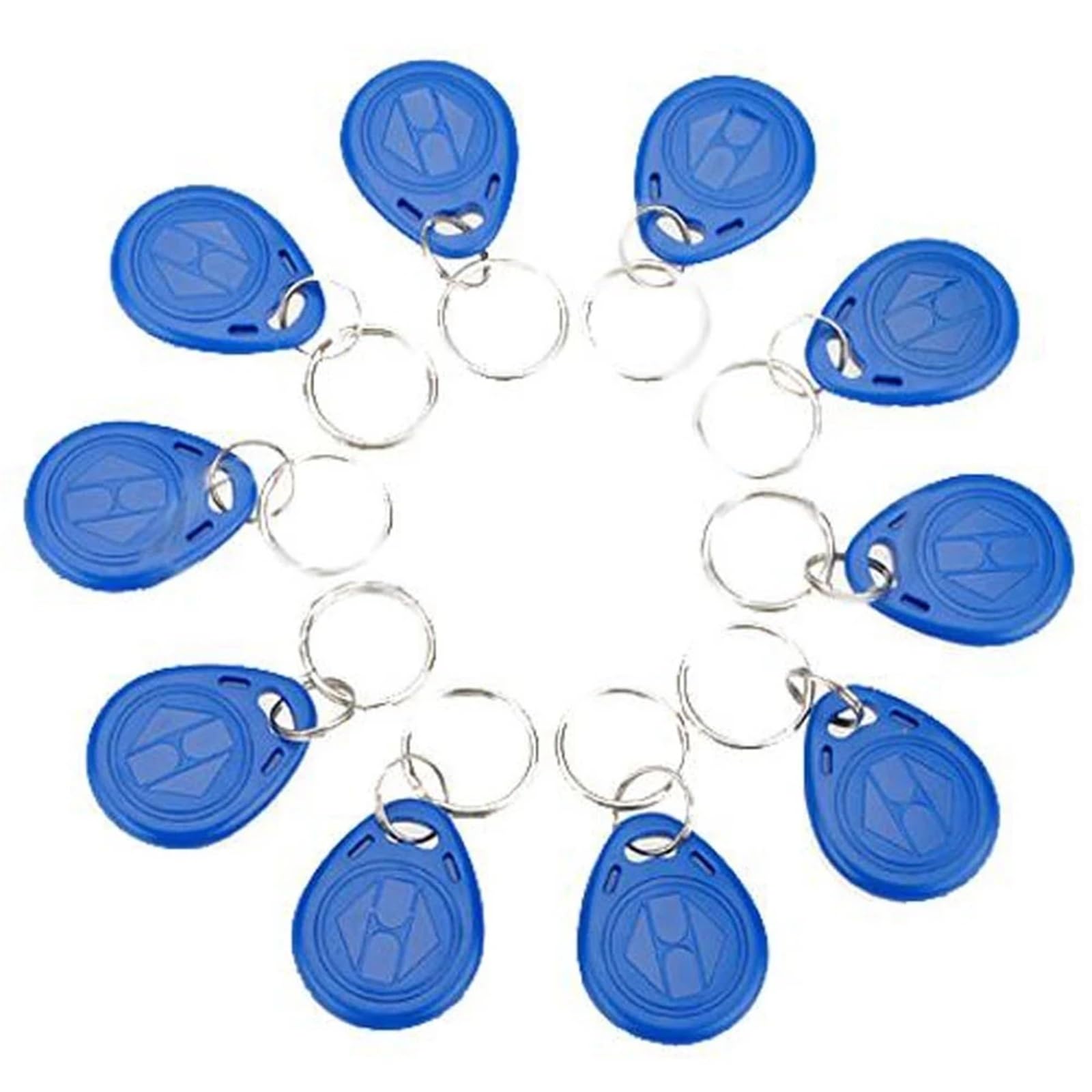 100pcs EM4305 5200 T5577 125KHZ Copy EM ID Keyfobs Rewritable Writable RFID Tag Key Ring Card Proximity Token Access Duplicate(ID T5577 Copy all-01)