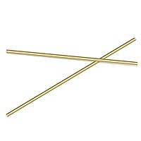 Vista 6 de 2 barras de torno de barra redonda de latón macizo de 14 pulgadas, 1/4 pulgadas de diámetro, 14 pulgadas de largo