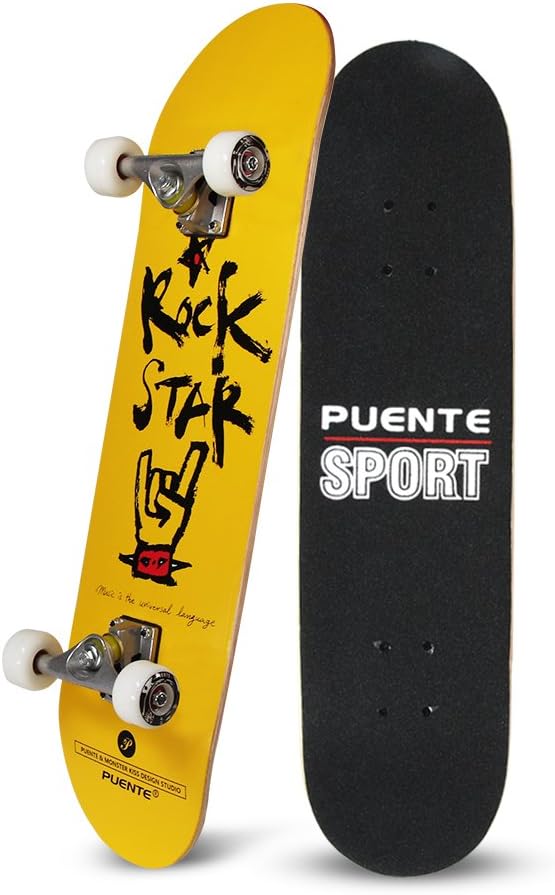 PUENTE Complete Pro Cruiser Skateboard 22 Inch