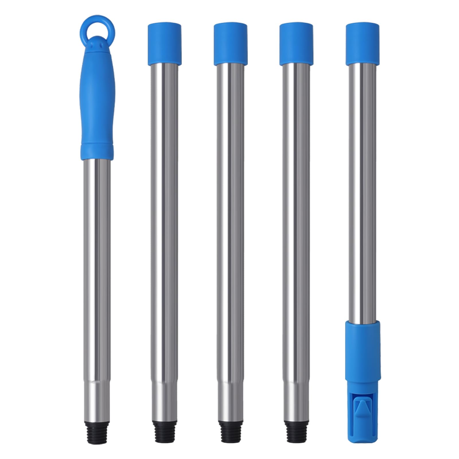 Mitclear Long Extension Poles, 5 Pieces, for Window Cleaning Squeegee