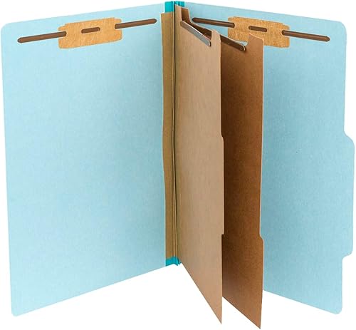 Miniatura 4 de Blue Summit Supplies 12 carpetas de clasificación de cartón prensado, 2 divisores, carpetas de oficina de tamaño carta, expansiones Tyvek de 2