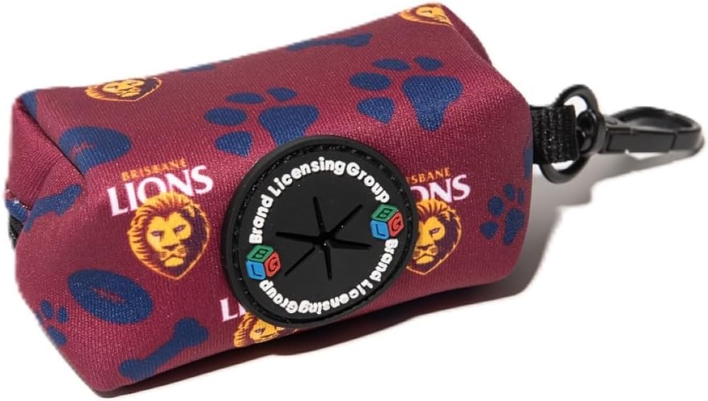 Brisbane Lions AFL Pet Poop Bag, Team Supporter Gear for Pets