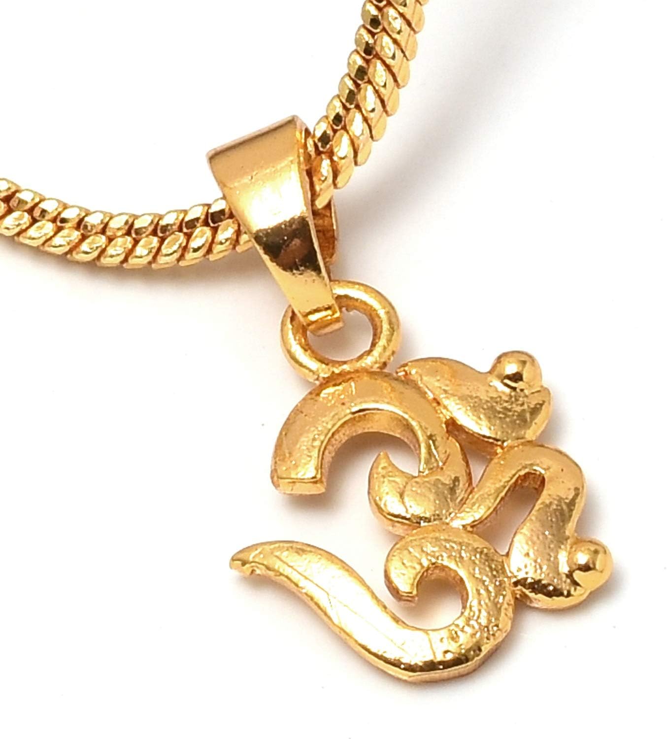 Pendant Locket Lord Ganesha/Ganesh Ji, om Handmade Art Gold Plated Jewelry for Men,Women & Girls, Boys